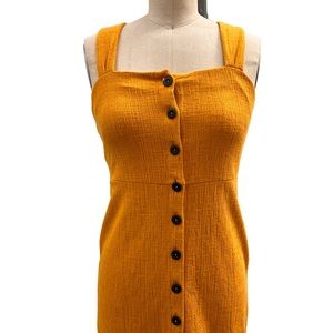 Mustard yellow Pencil Dress // madwell